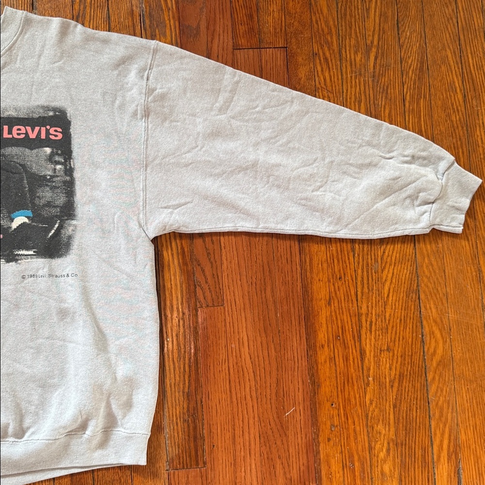 1989 Levi’s Vintage Street Fleece Crewneck Sweater Levi Strauss - Picture 6 of 10